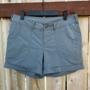 NWOT, Never Worn. The North Face Gray Athleisure Shorts with Mid-Thigh Length